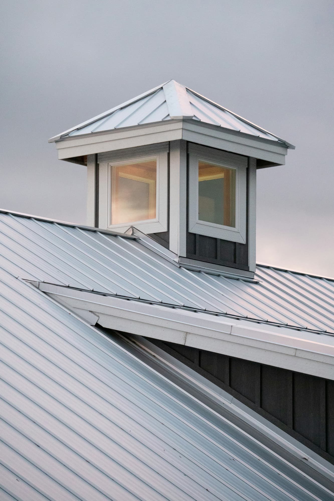 Wildfire Prepared and storm-fortified home with a Class A metal roof